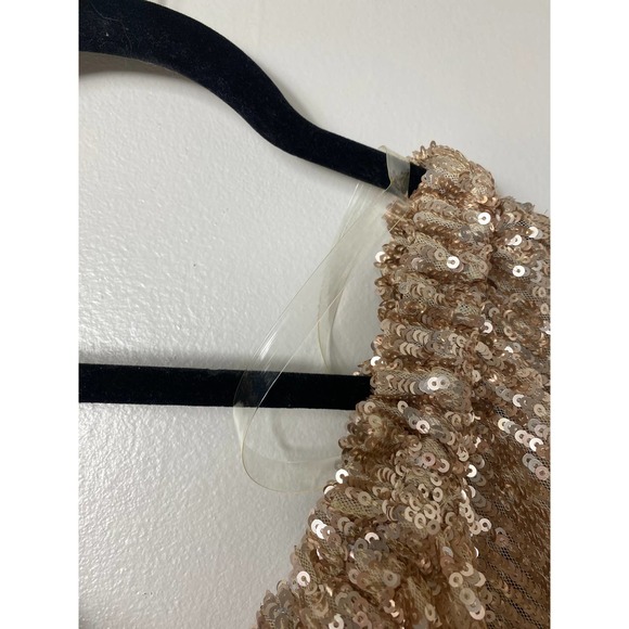 Free People Gold Sequin Romper - Picture 7 of 14